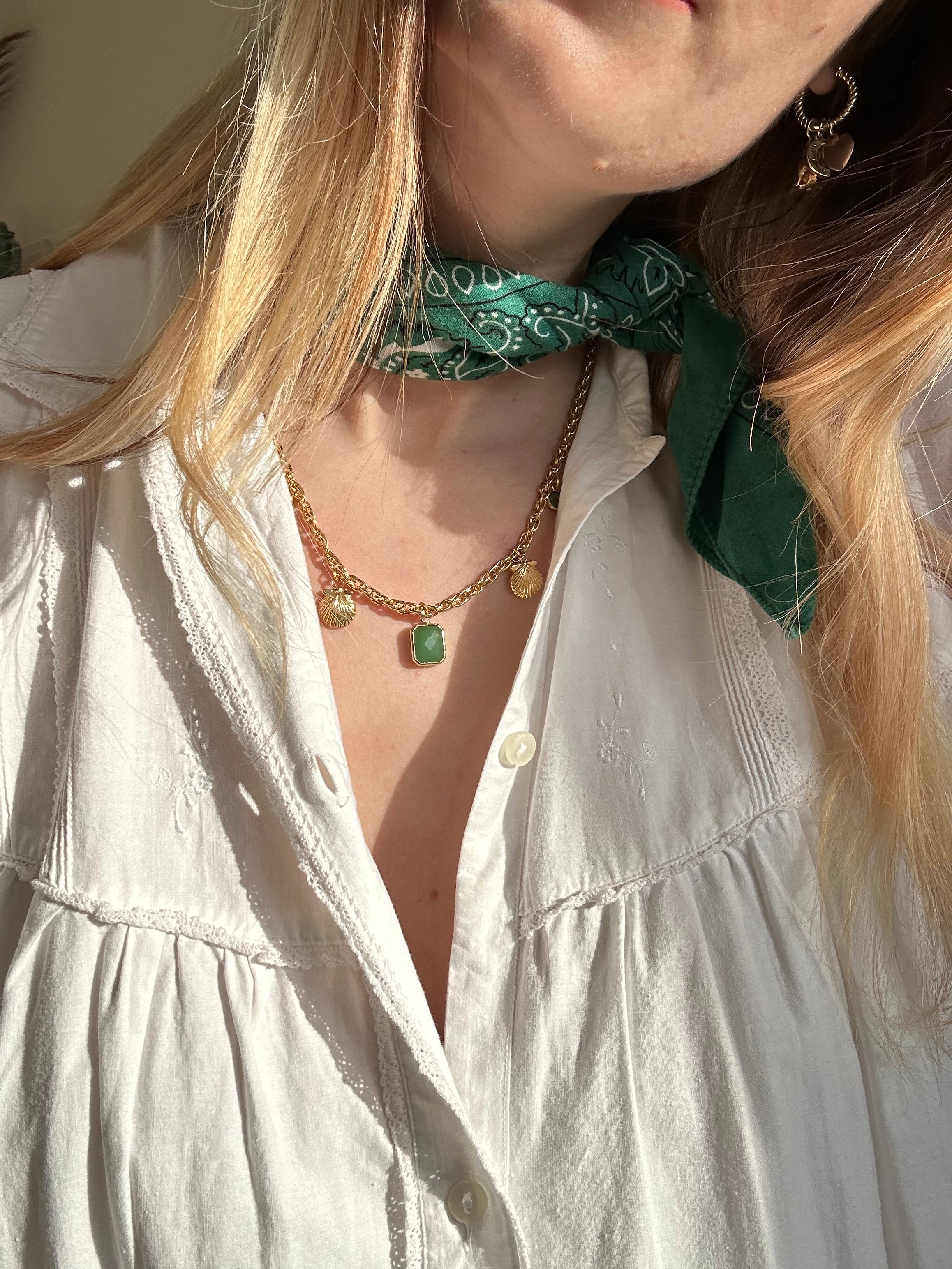 Charm Necklace 18k Gold Plated