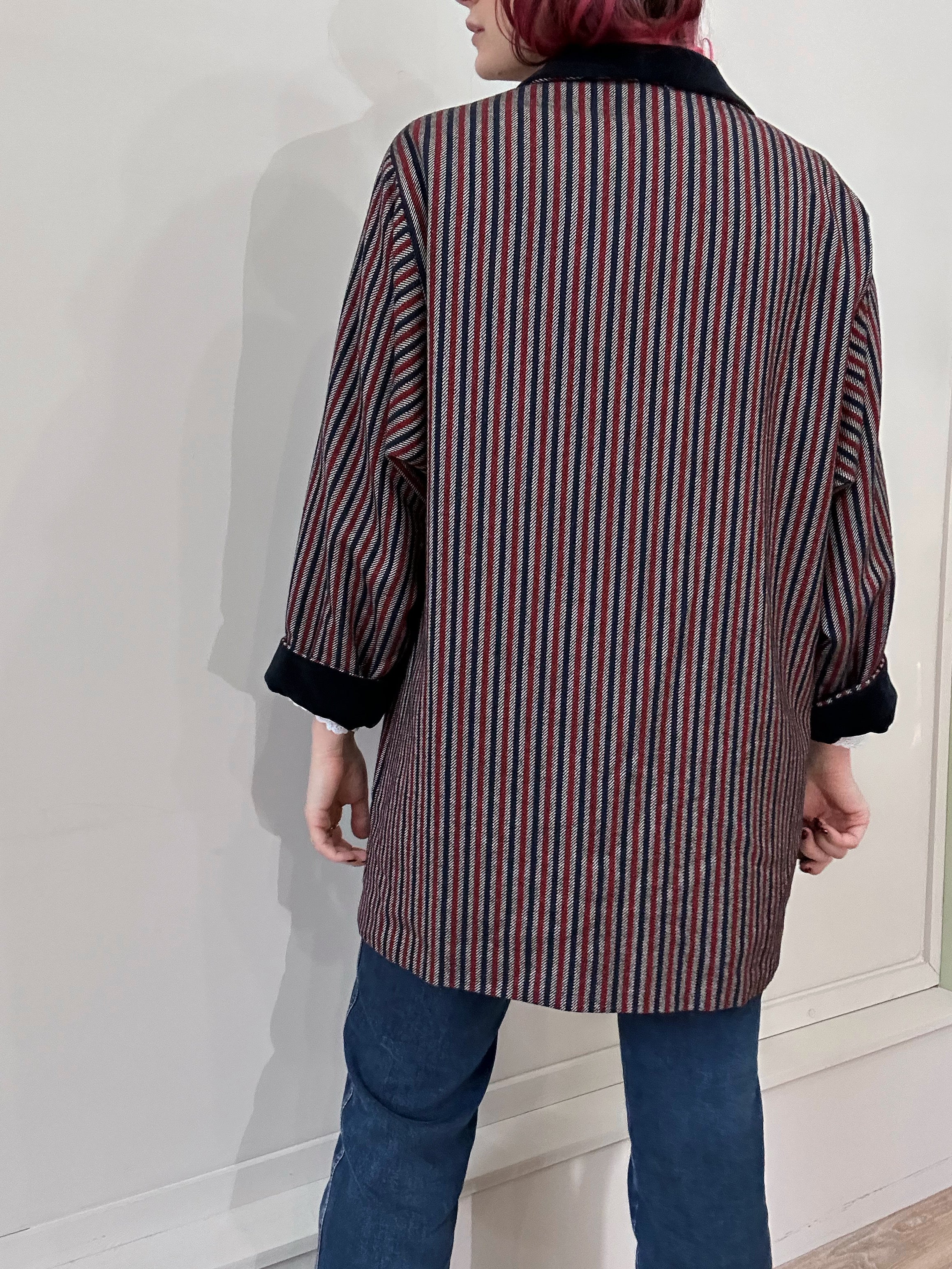 Pinstripe jacket - L