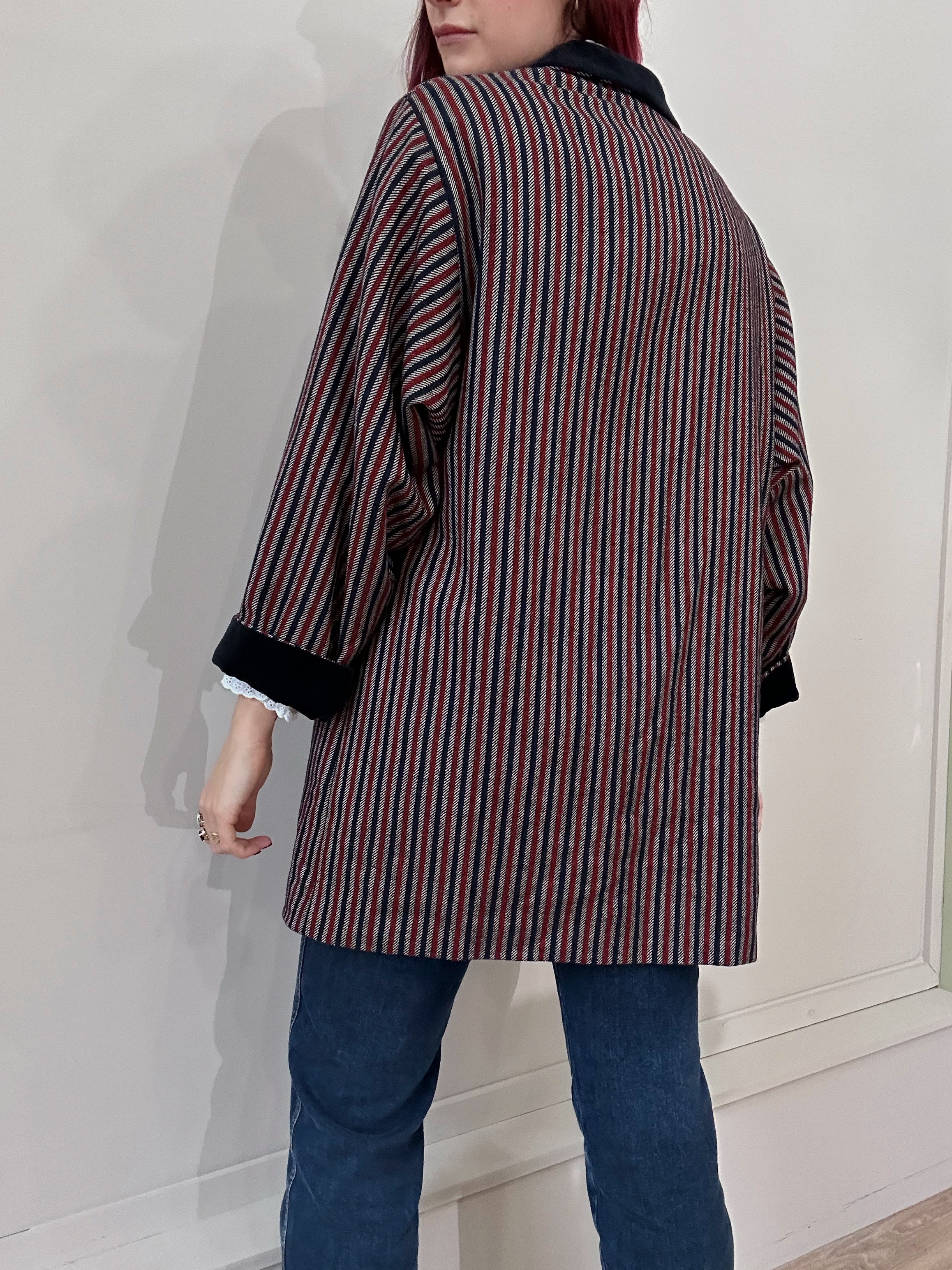 Pinstripe jacket - L
