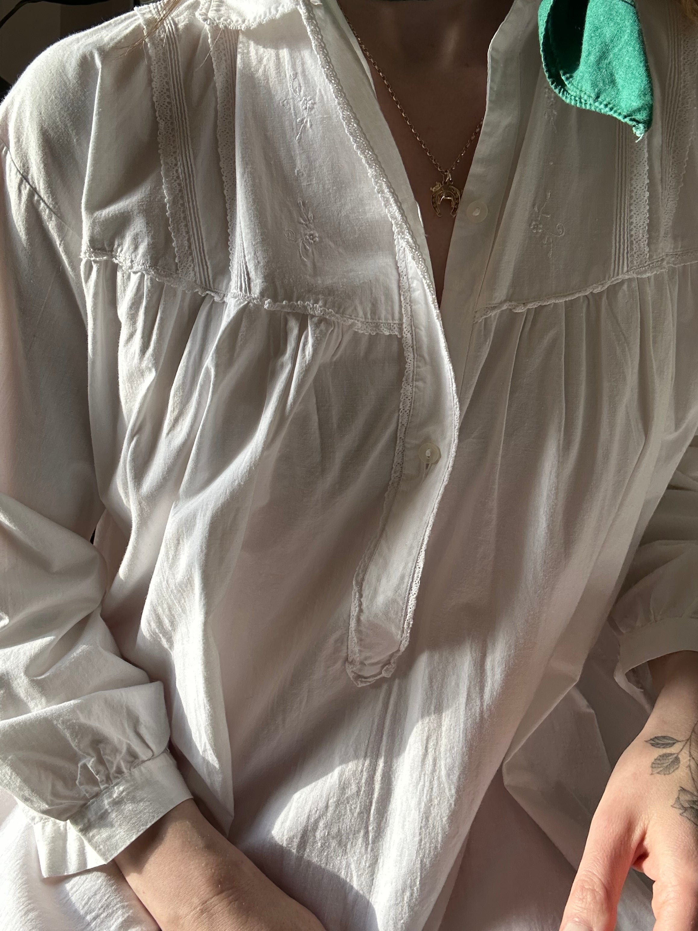Antique cotton dress - M/L