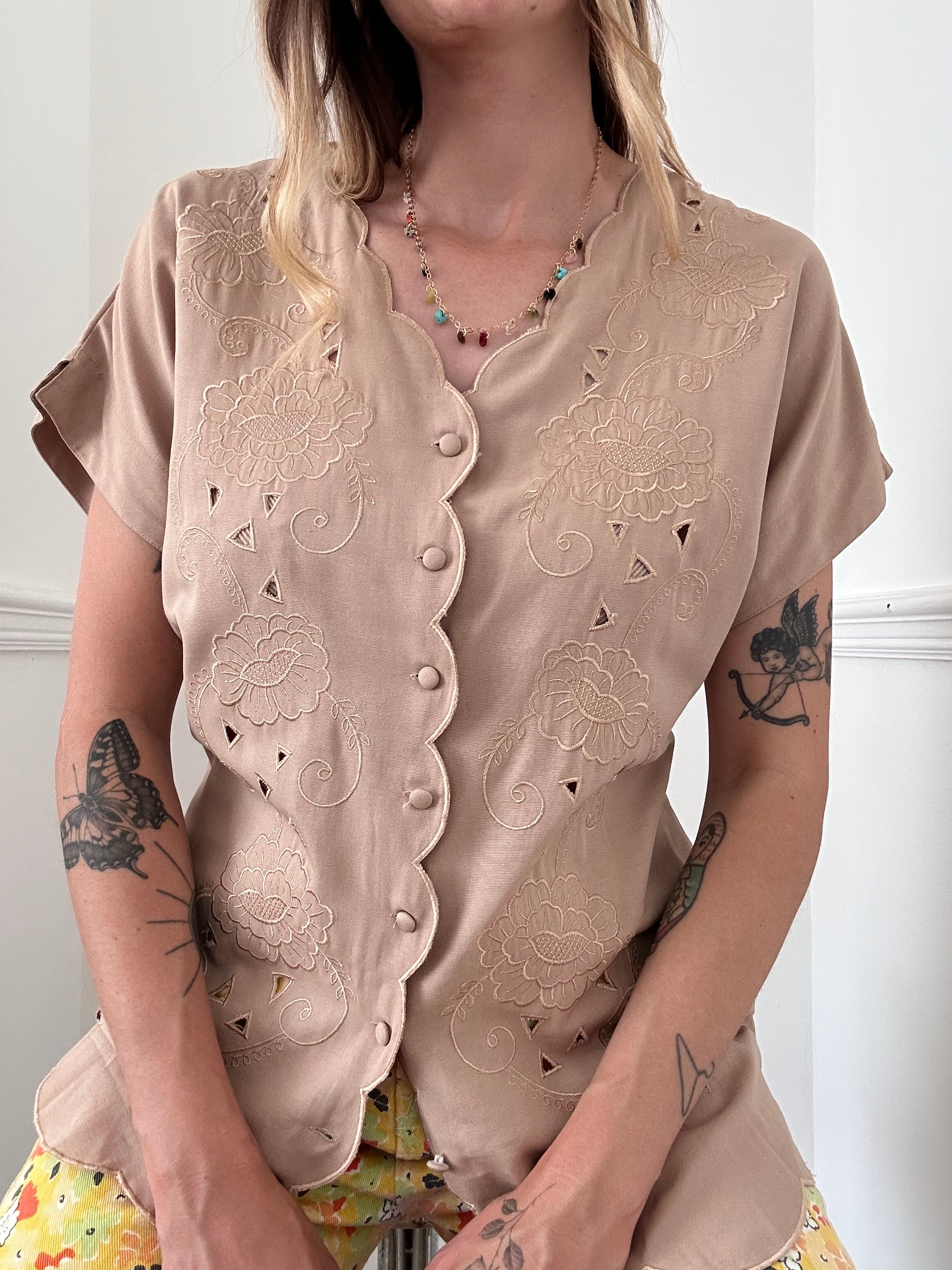 Scalloped blouse - L/XL
