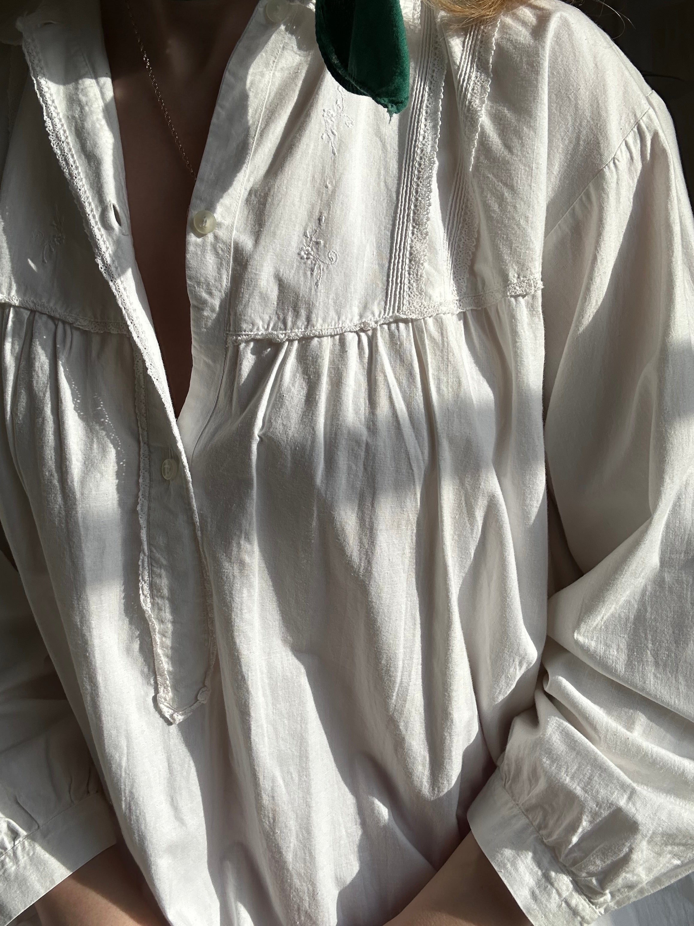 Antique cotton dress - M/L