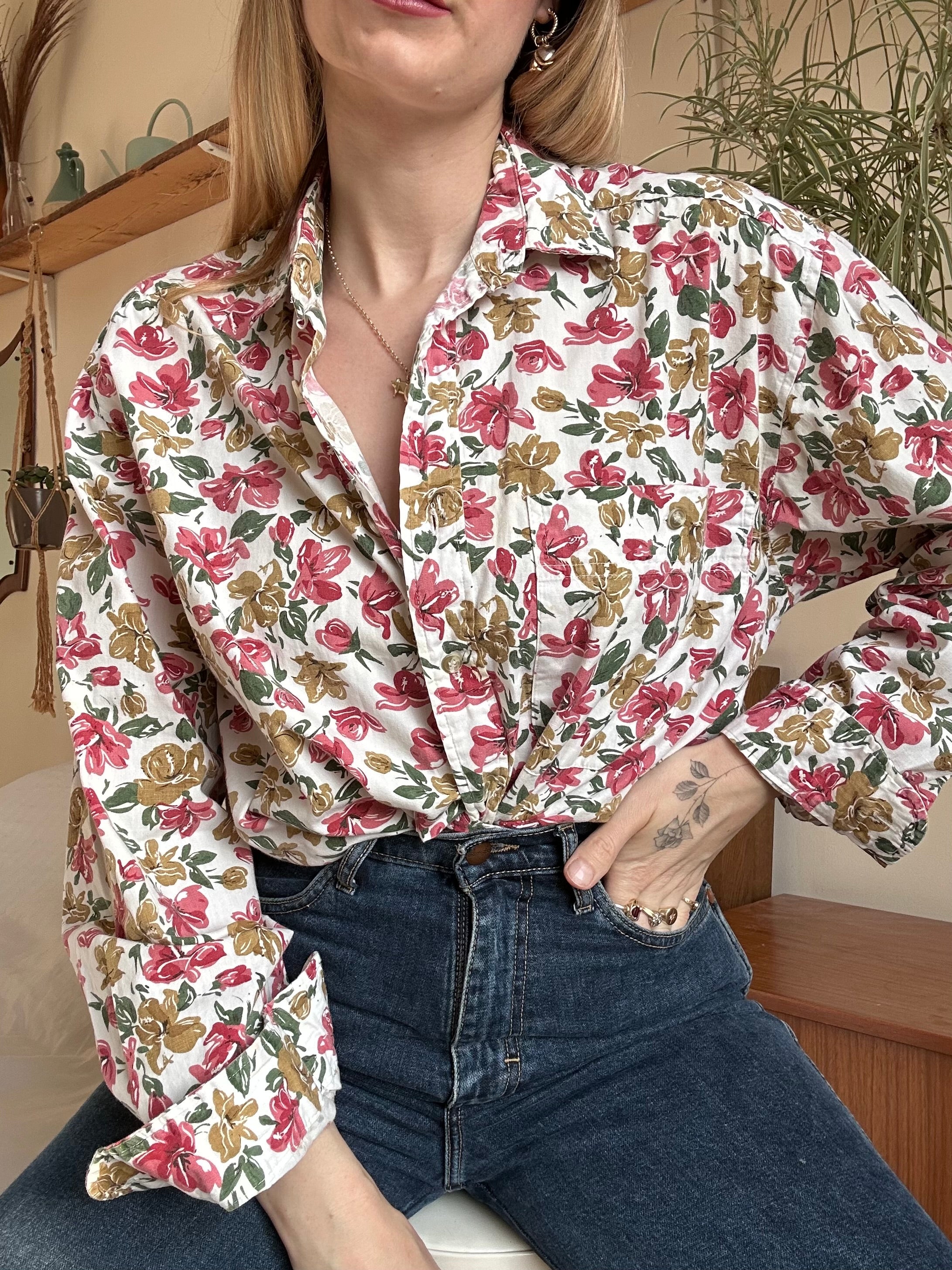 Floral shirt - L/XL
