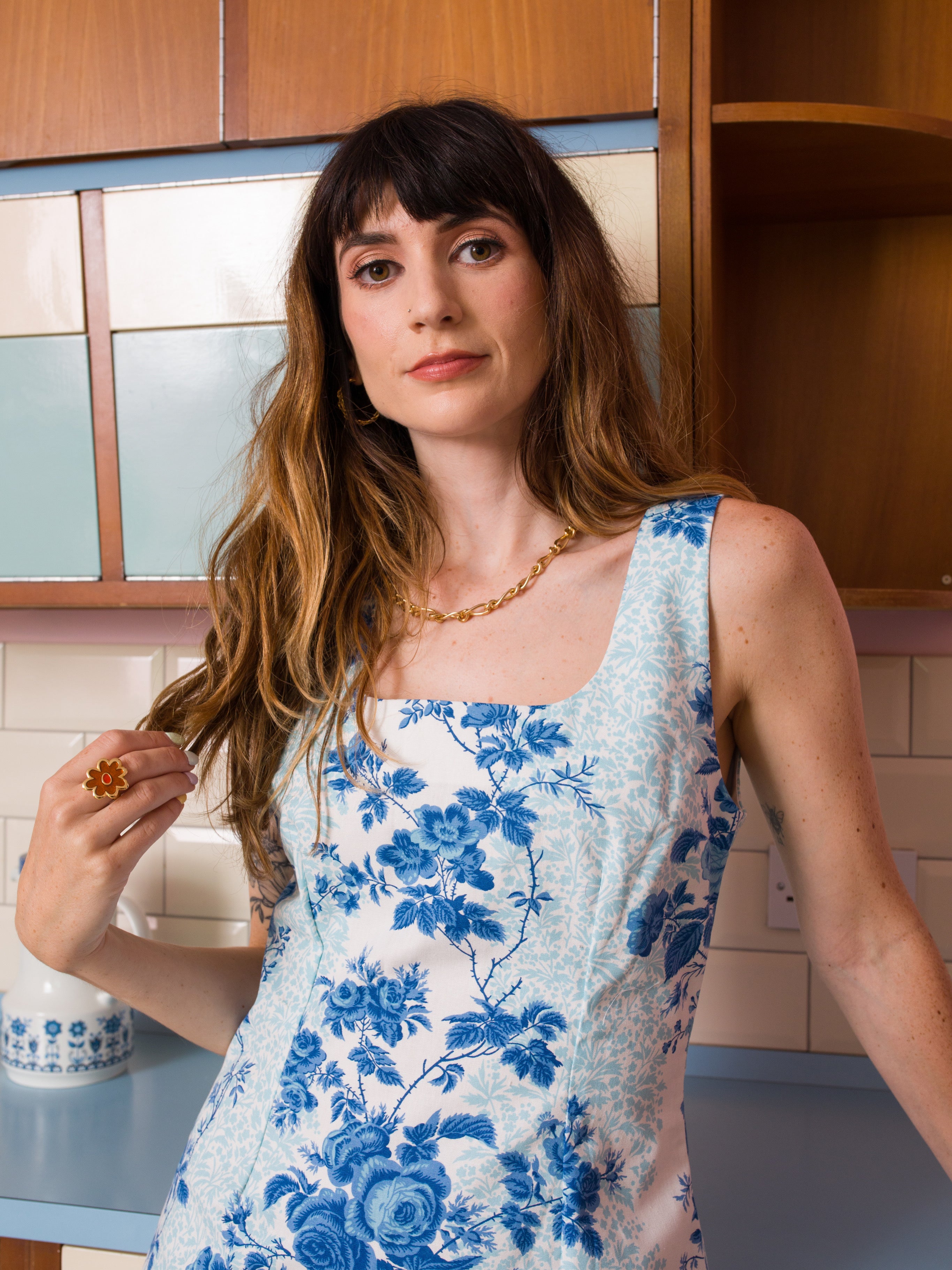 Blue Rose Botanical De'Ville Dress