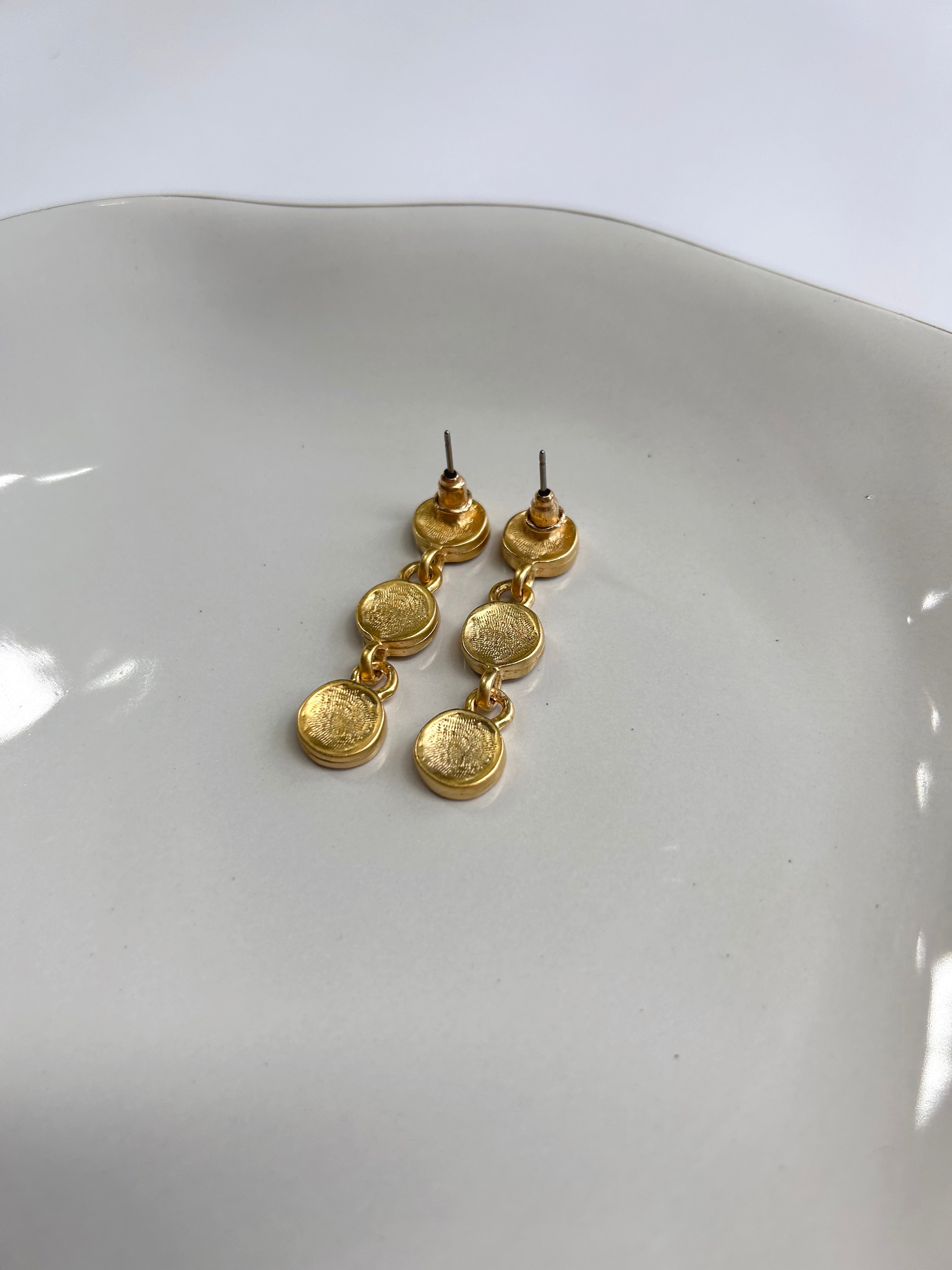 Gold Plated Dangle Earrings