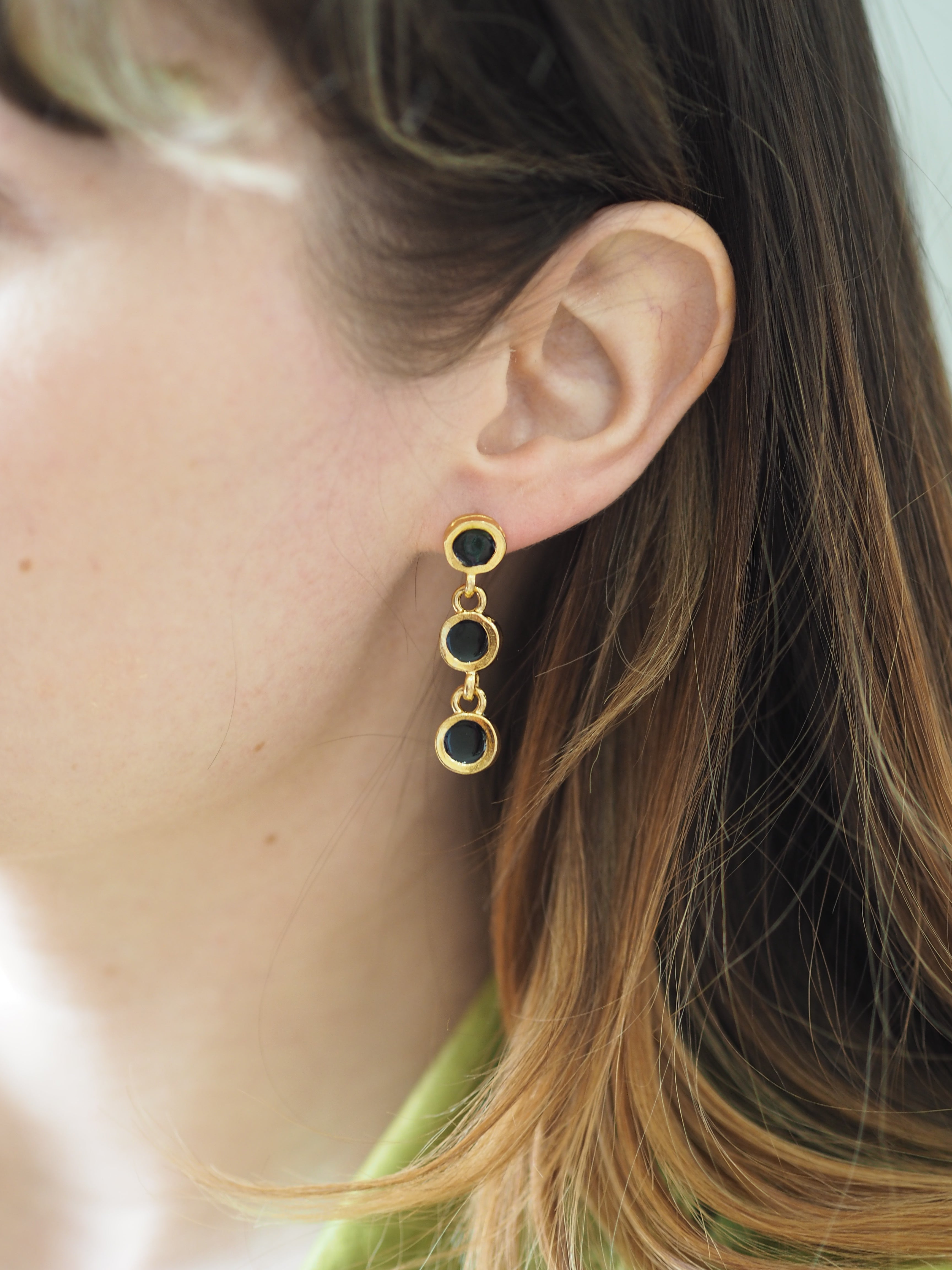 Gold Plated Dangle Earrings