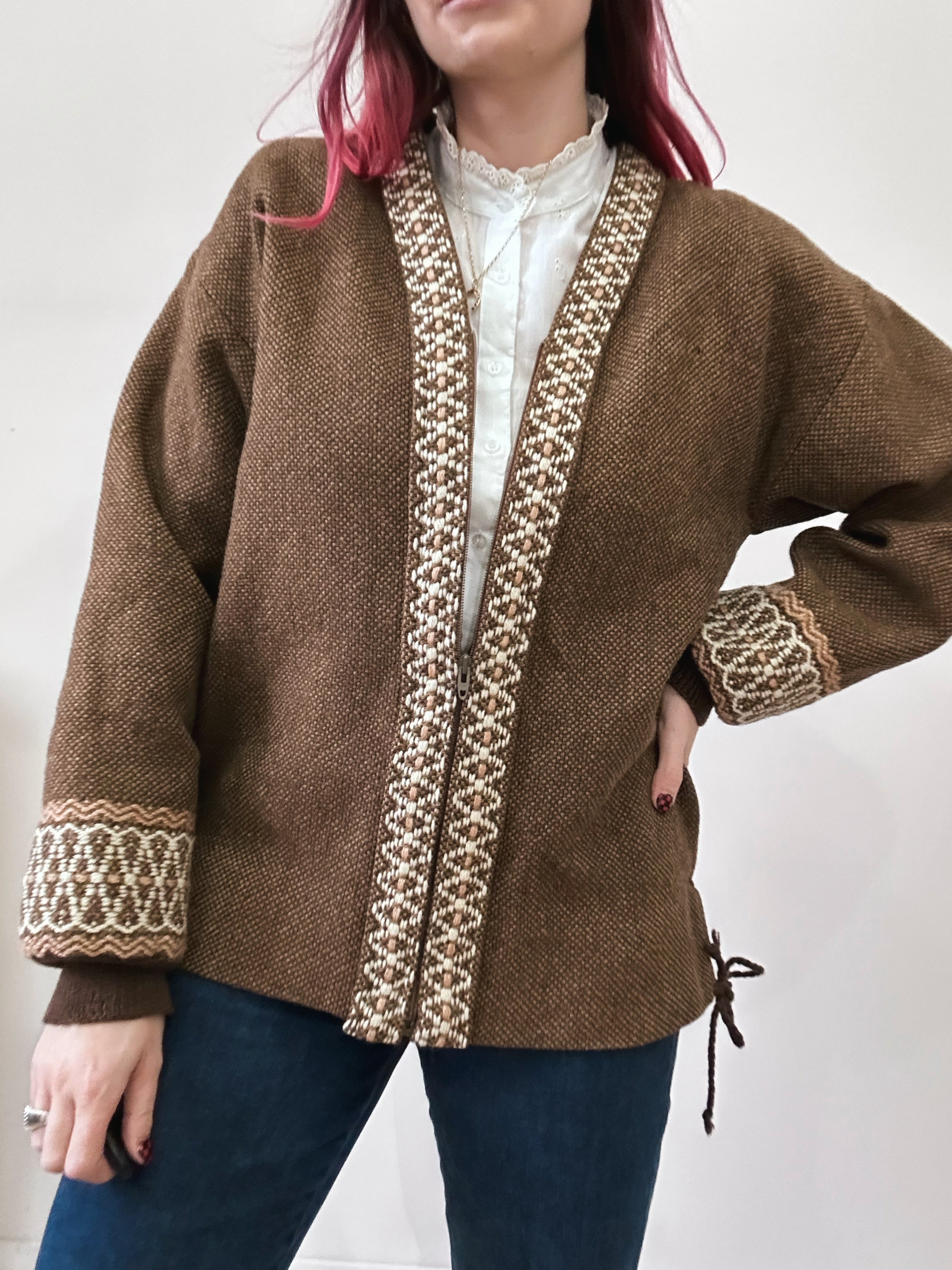 Scandinavian wool jacket - L