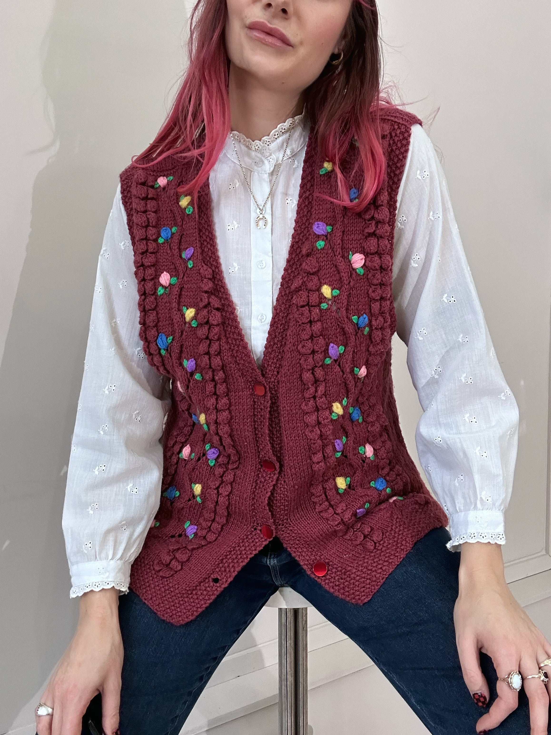 Knitted vest - M