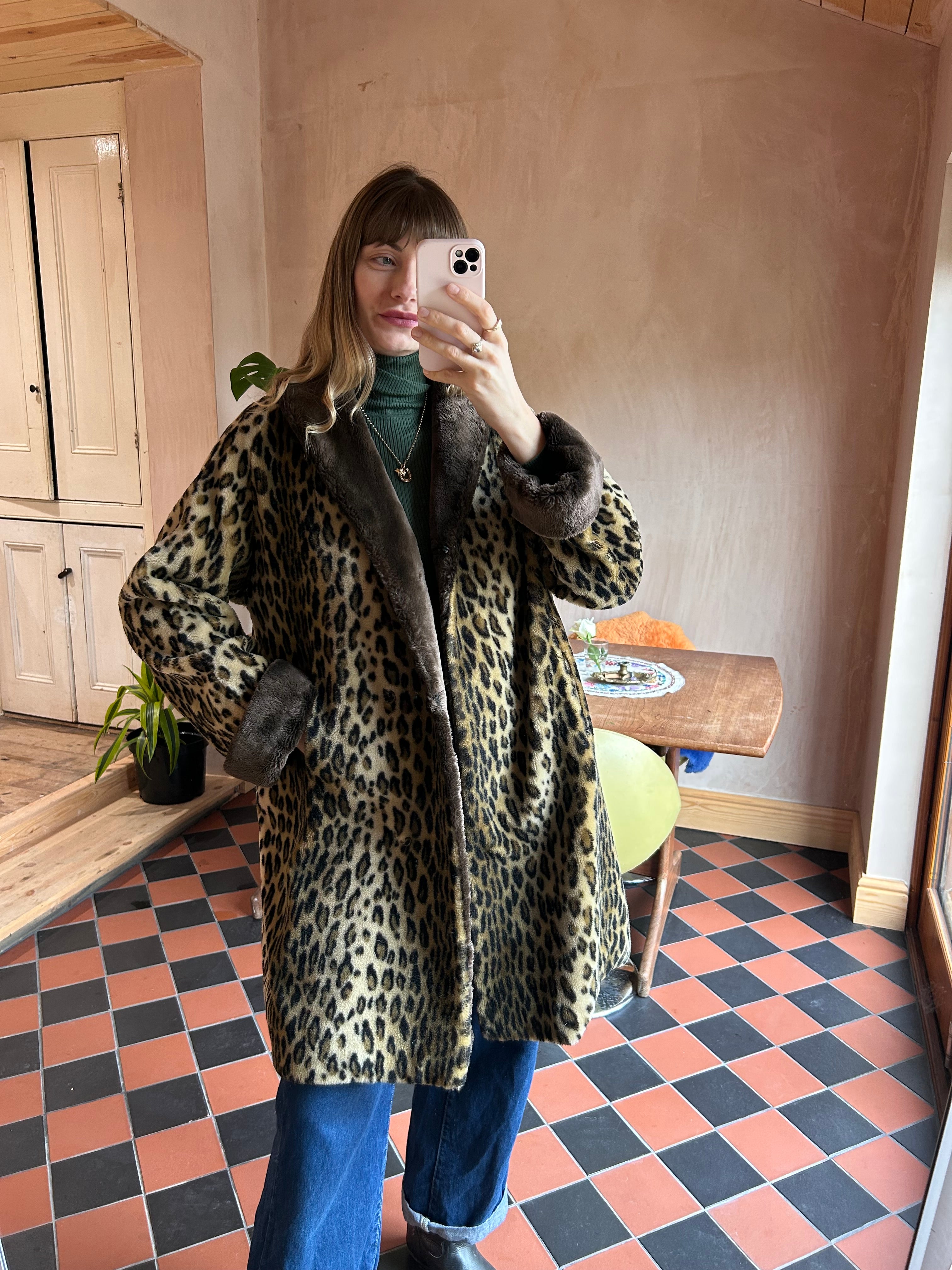 Leopard Coat - M/L