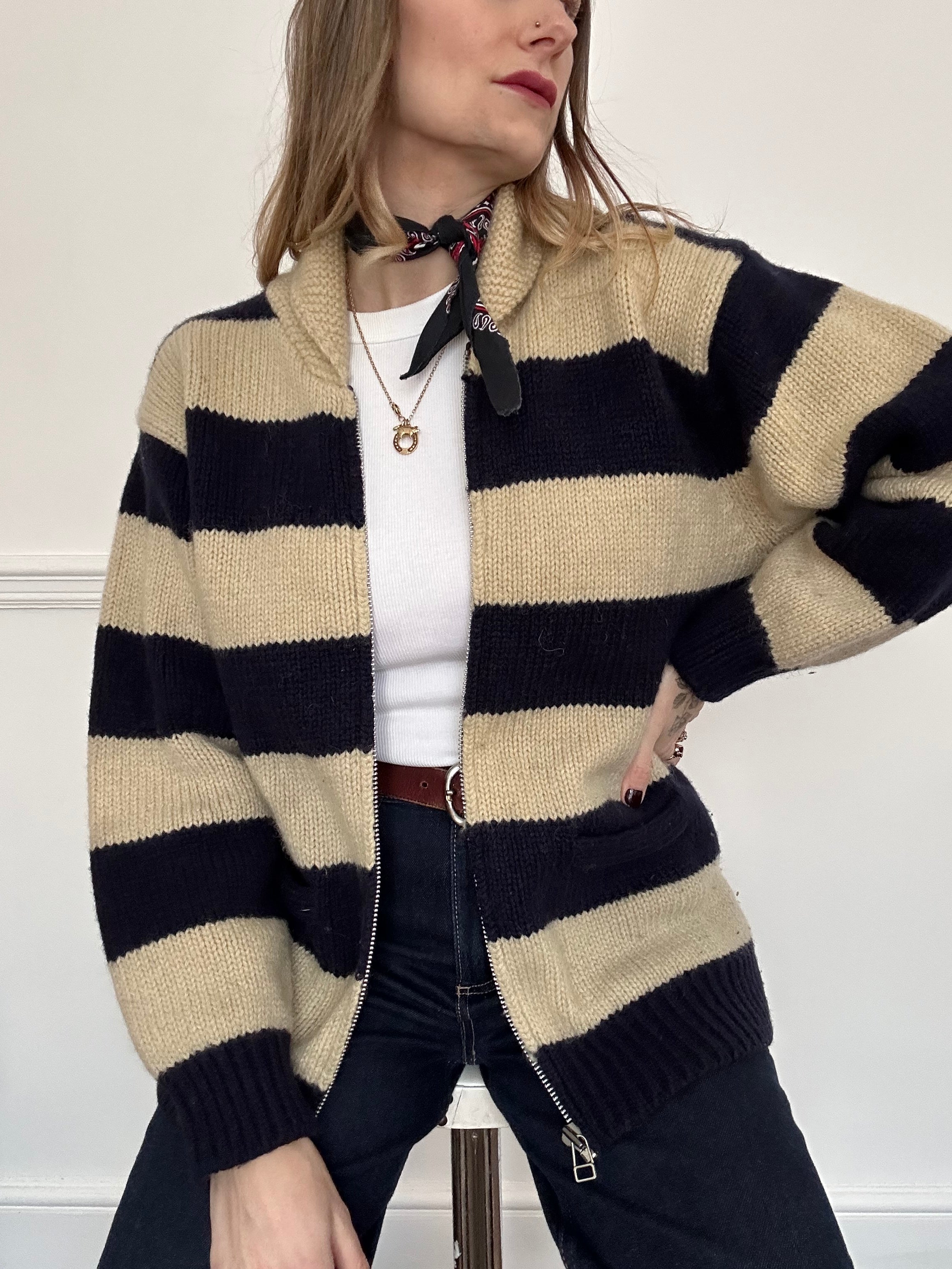 Varsity wool stripe - M/L