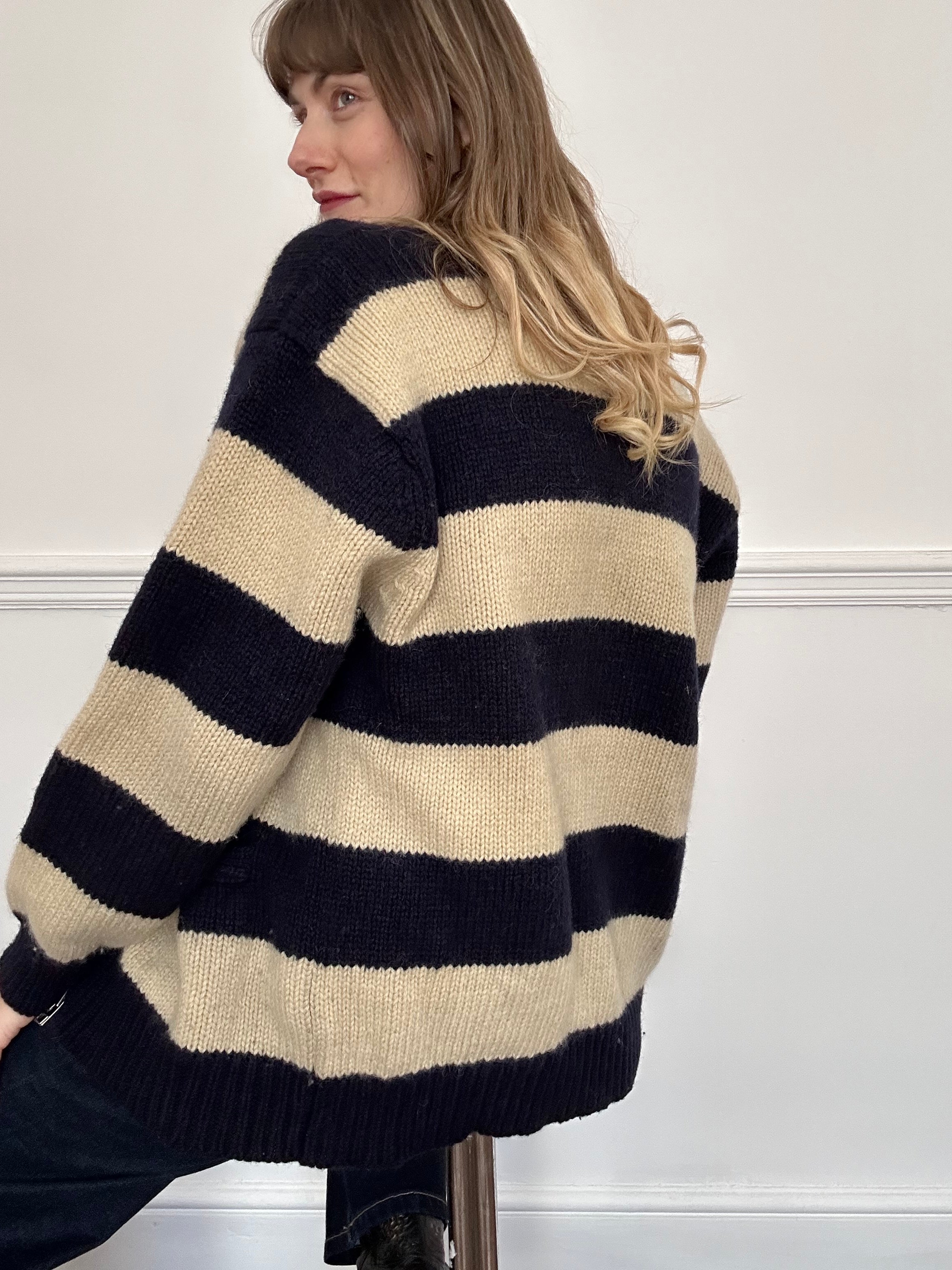 Varsity wool stripe - M/L