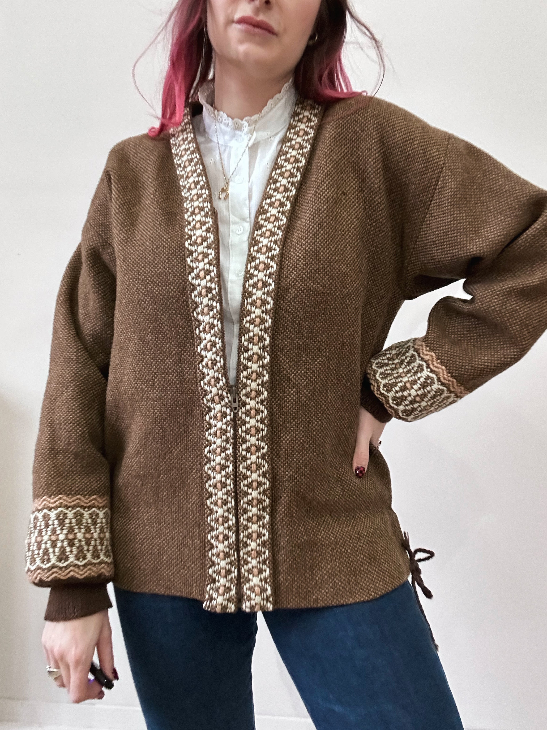 Scandinavian wool jacket - L