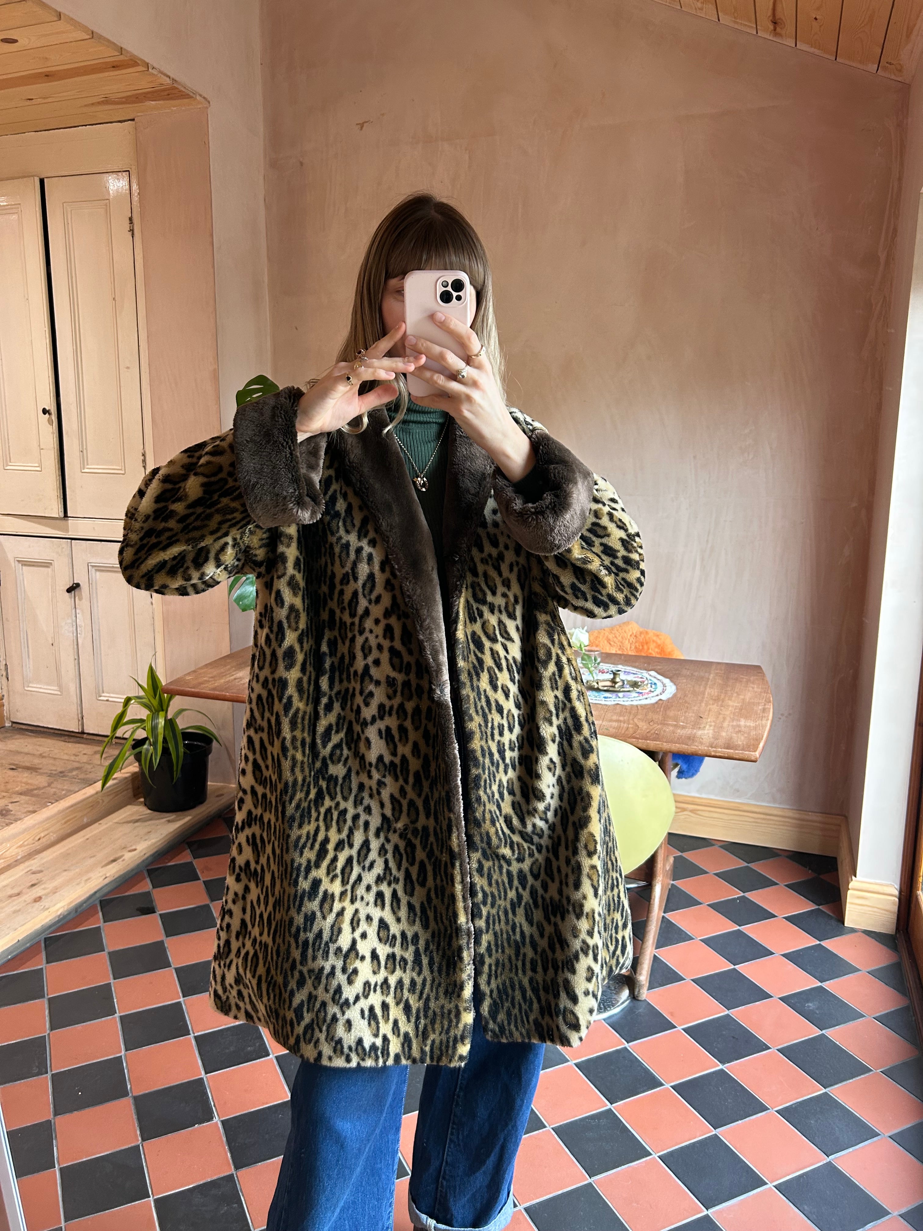 Leopard Coat - M/L