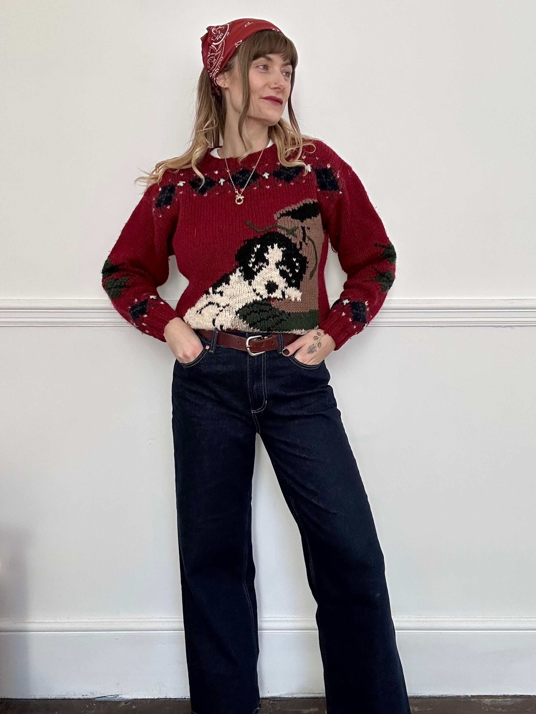 Novelty Knit Jumper - M