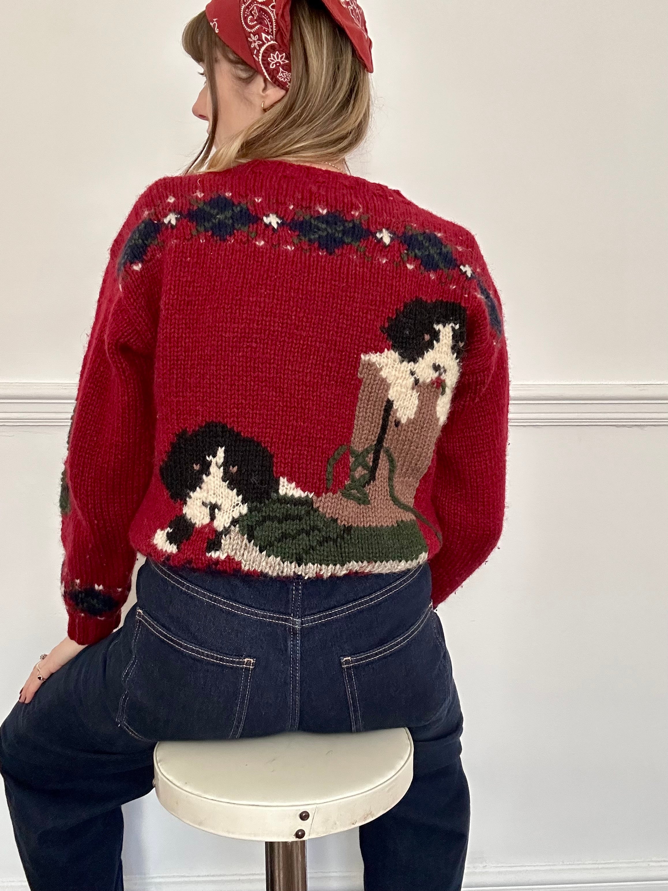 Novelty Knit Jumper - M