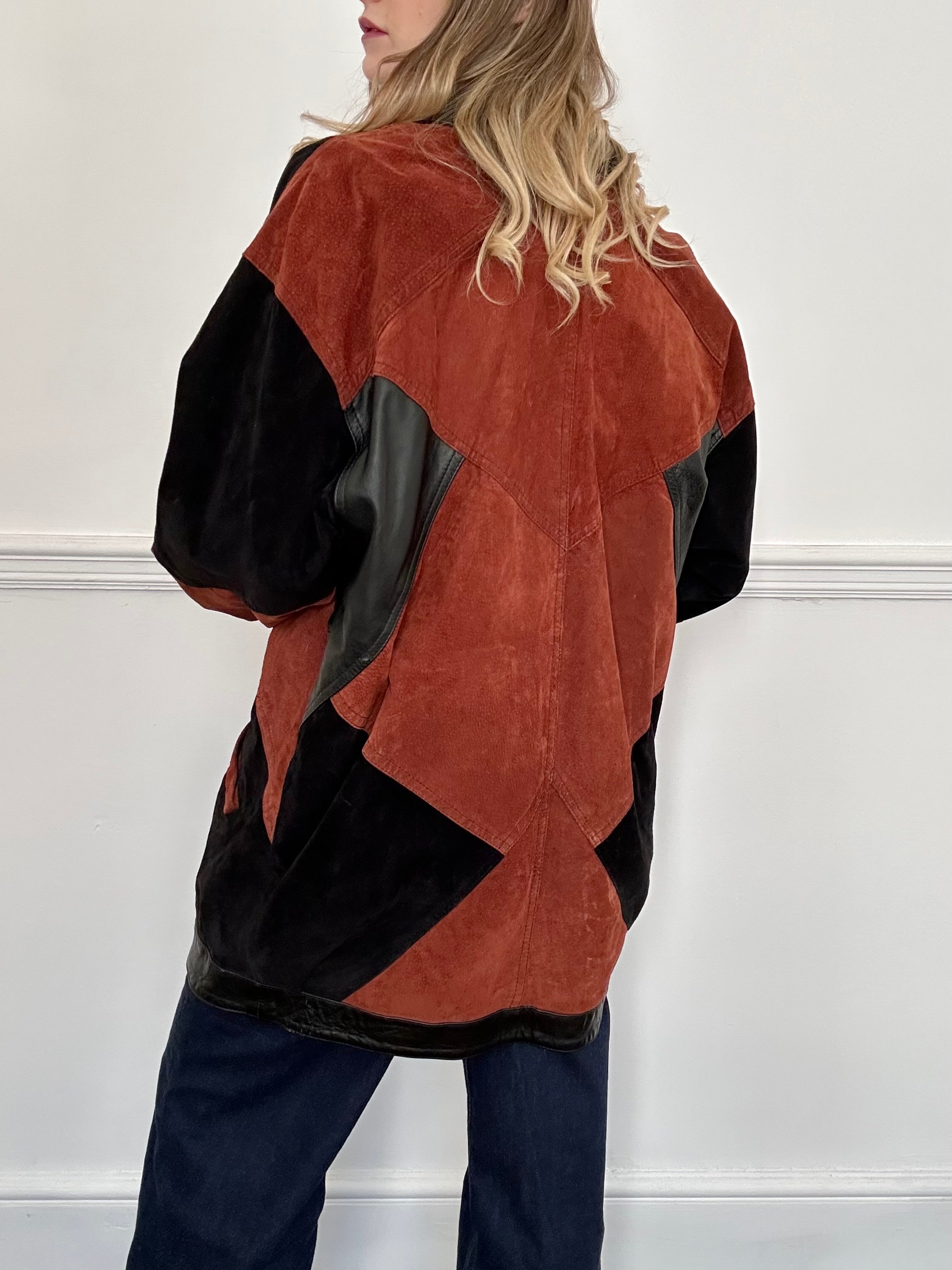 Suede Patchwork Jacket - L/XL