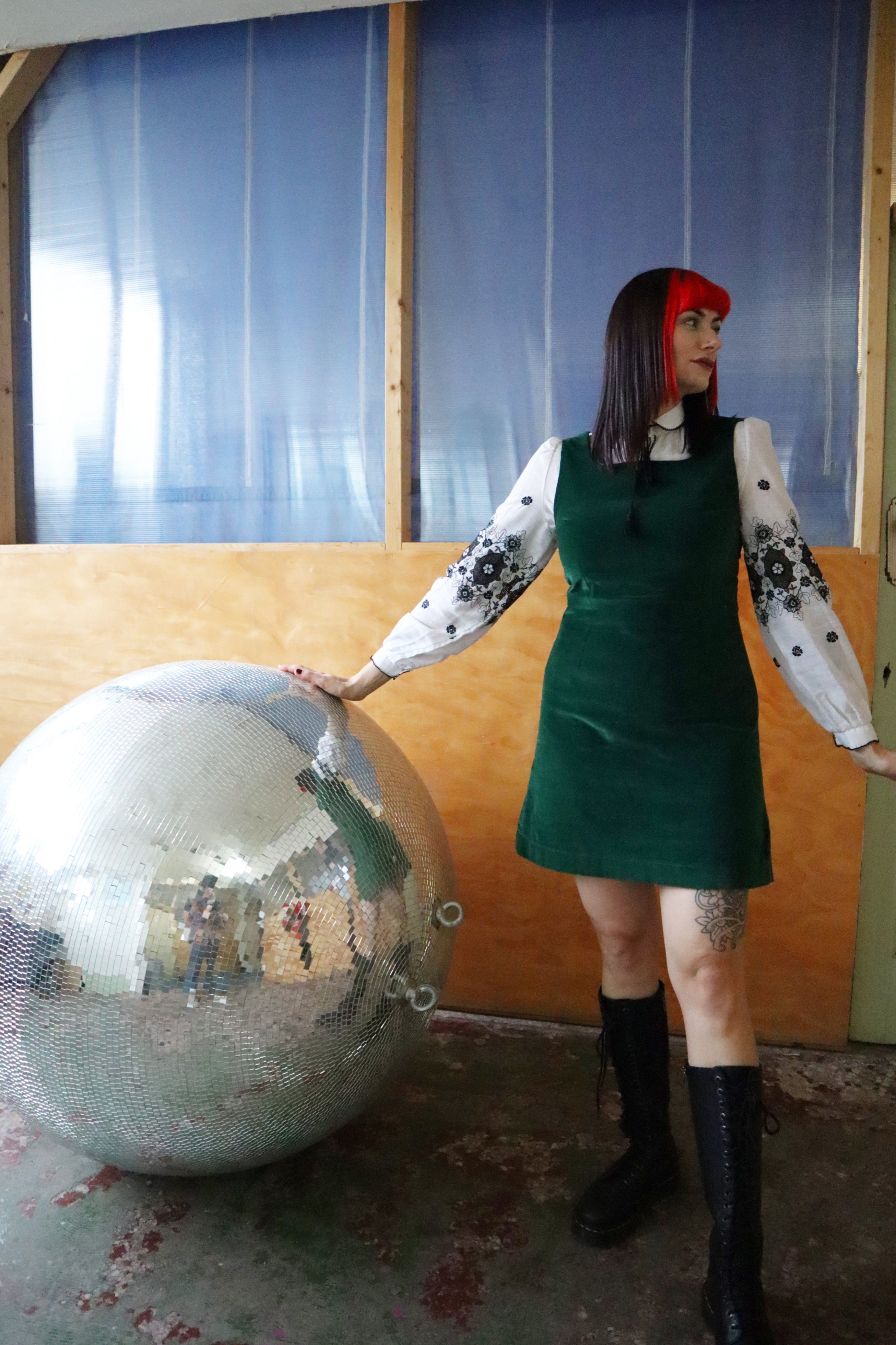 Velvet De'Ville Green Dress