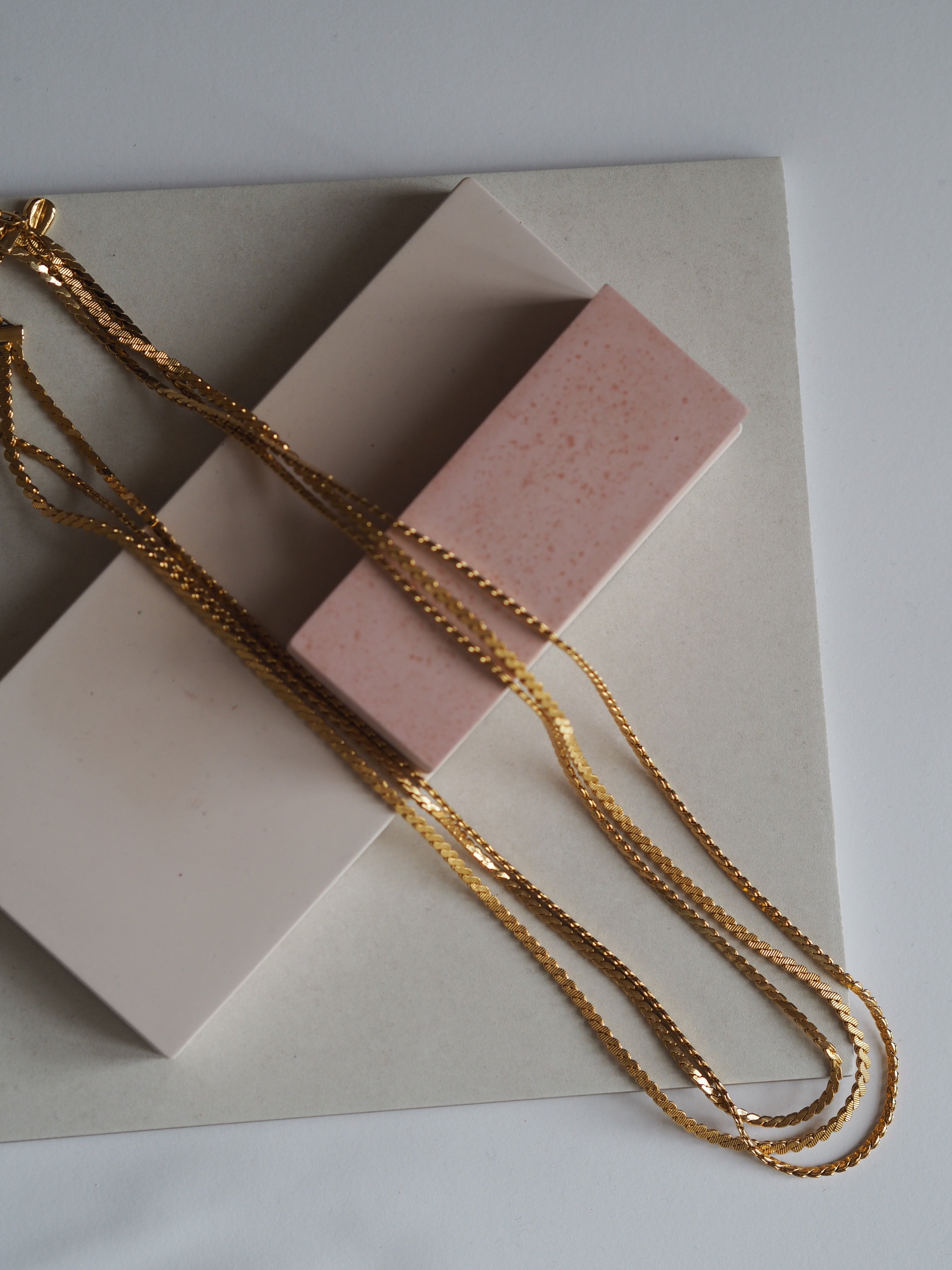 Gold plated Layer Chain Necklace
