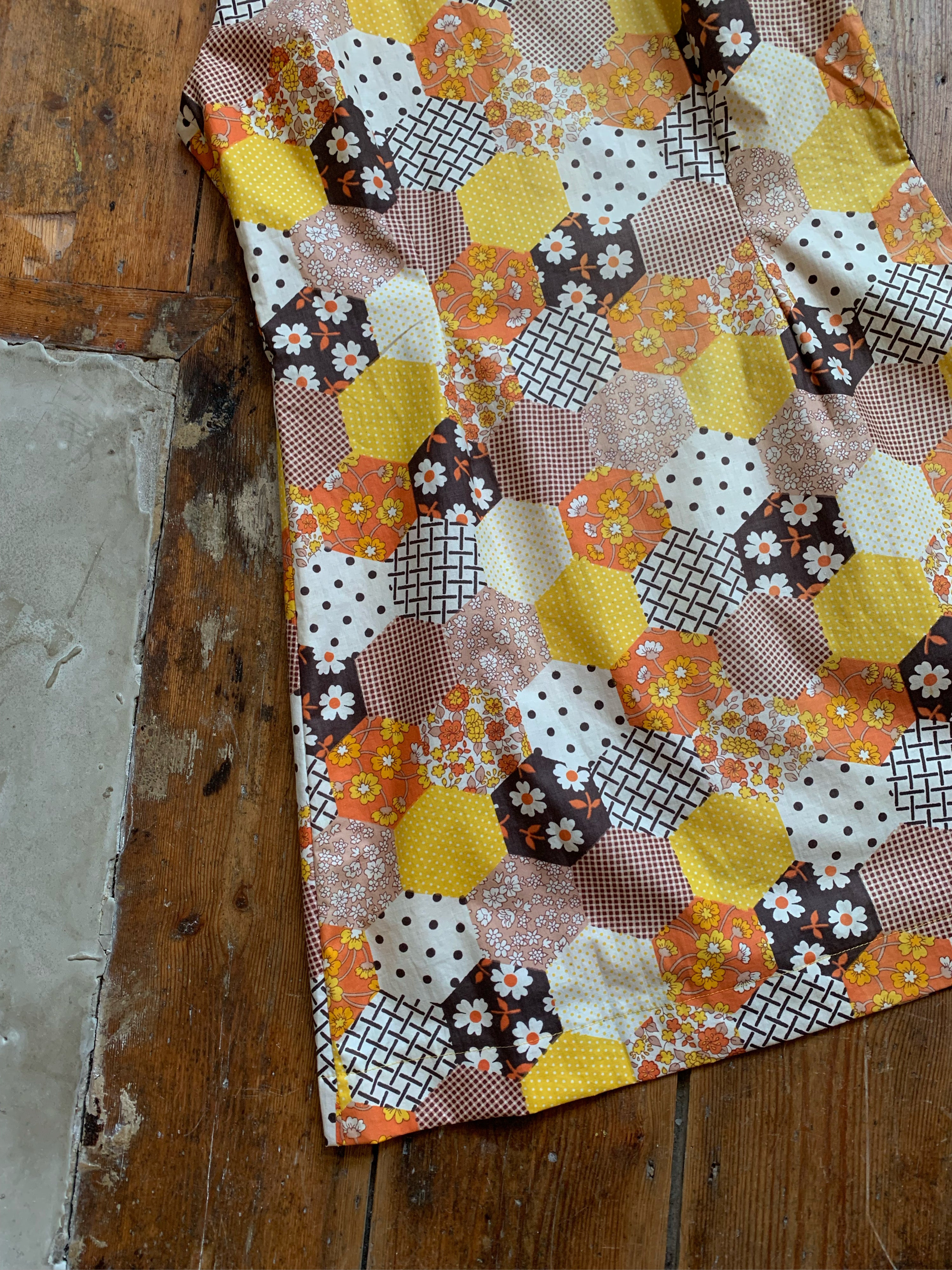 Honeycomb patchwork De'Ville skirt